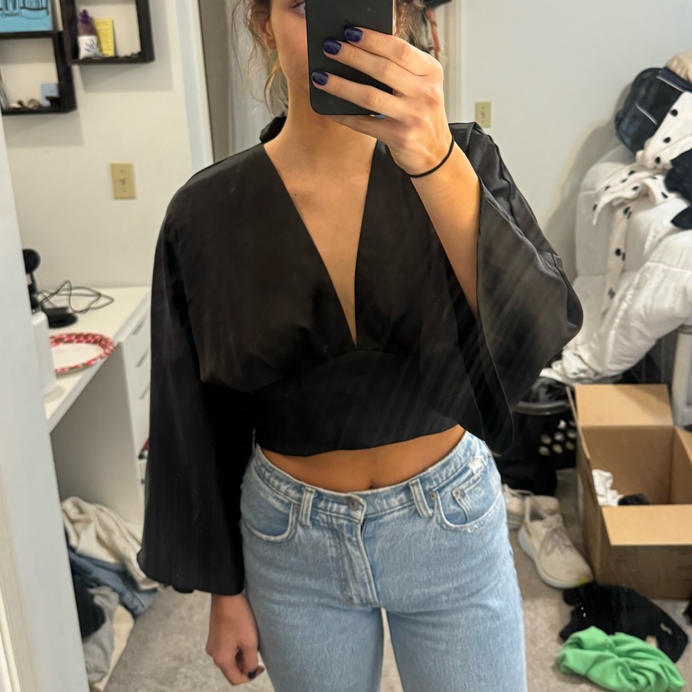 Zara Satin Top